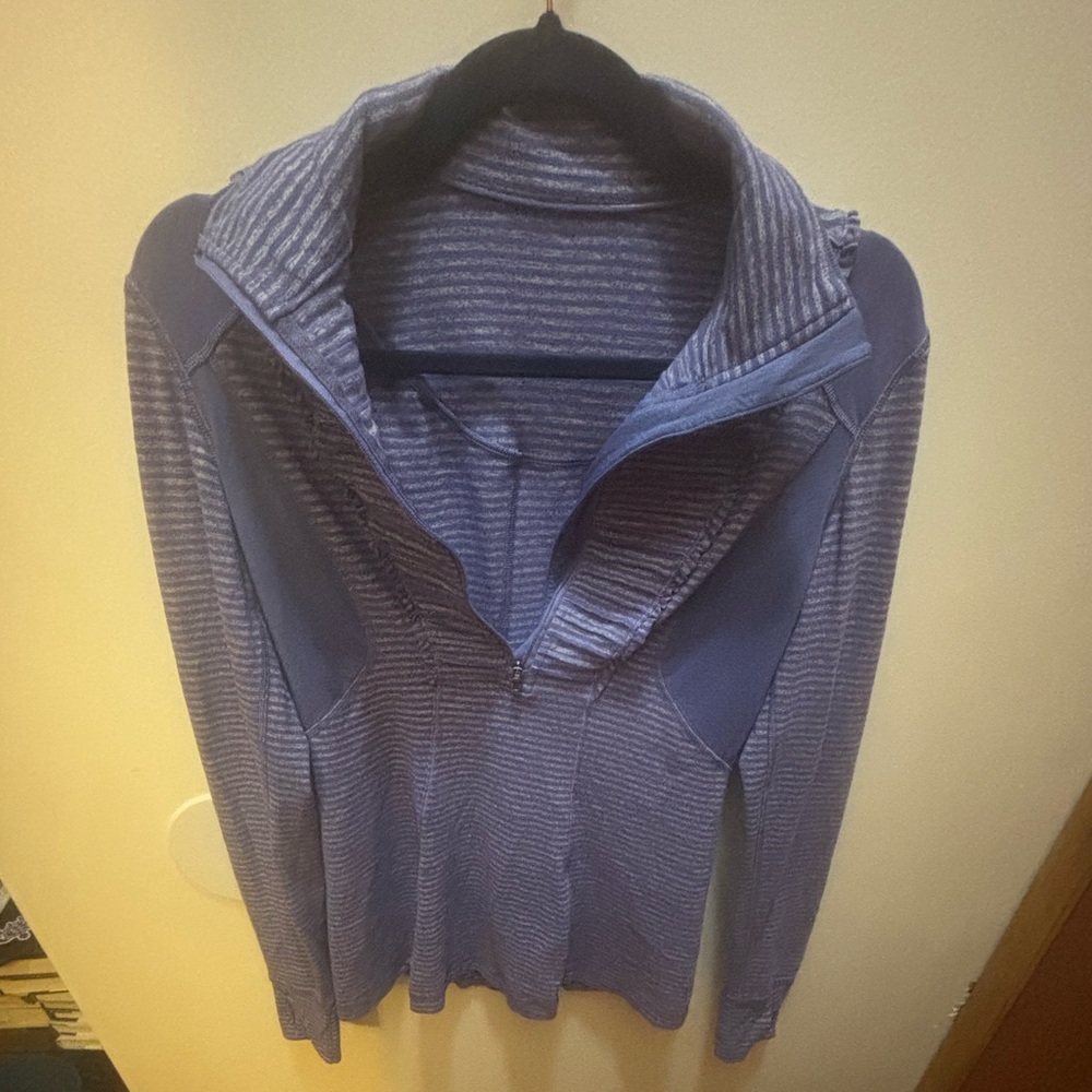 Lululemon Striped Purple Quarter Zip
